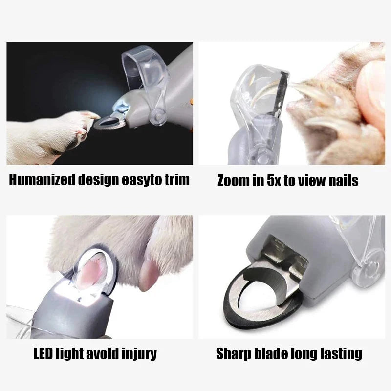 Multifunctional LED Pet Nail Clipper