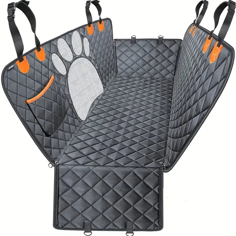 Waterproof Dog Car Hammock with Mesh Window