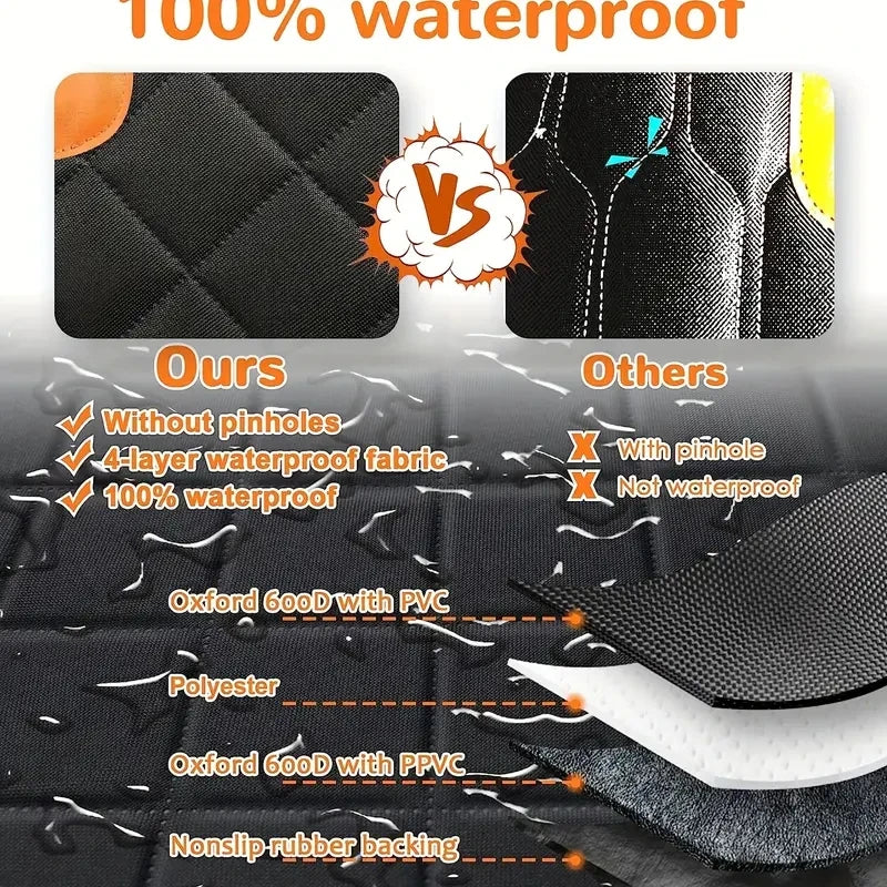 Waterproof Dog Car Hammock with Mesh Window