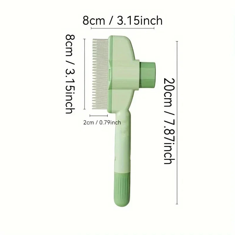 Professional Cat Pet Needled Comb With Release Button