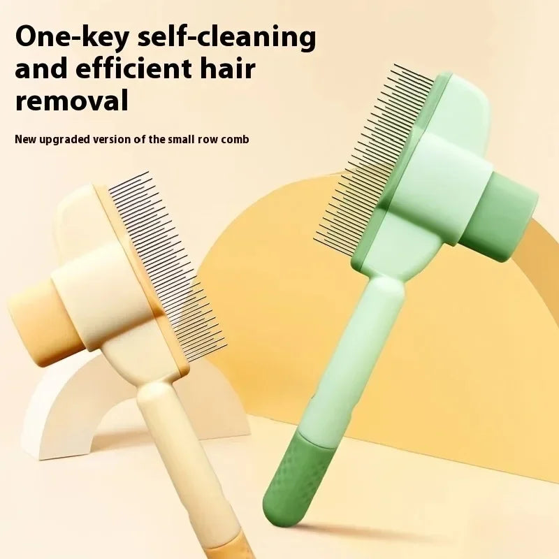Professional Cat Pet Needled Comb With Release Button