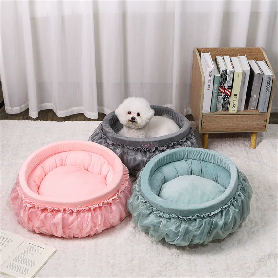 Fashion Pet Cat Sofa Bed With Ribbon