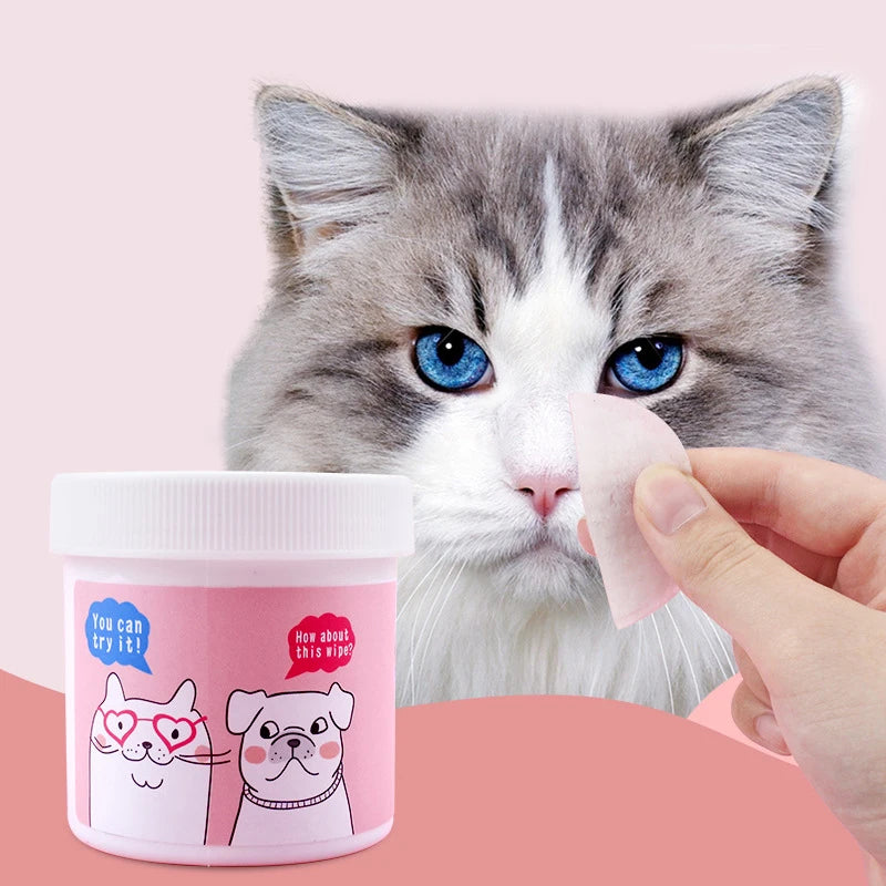 120 Pcs Non-Woven Pet Eye Cleaning Wipes