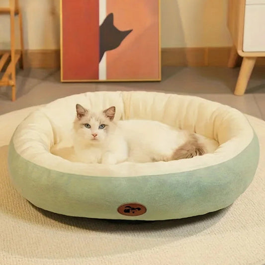 Plush & Thickened Cozy Oval Snuggle Pet Bed