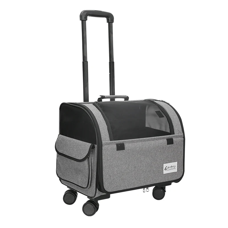 Pet Wheel Carrier Trolley Travel Suitcase