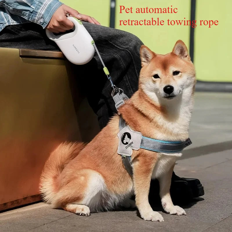 5M Retractable One-Click Brake Dog Leash