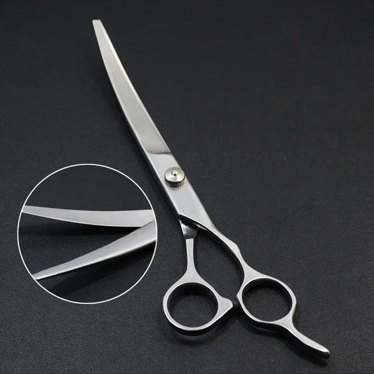 Professional Pet Trimming Bent Scissors