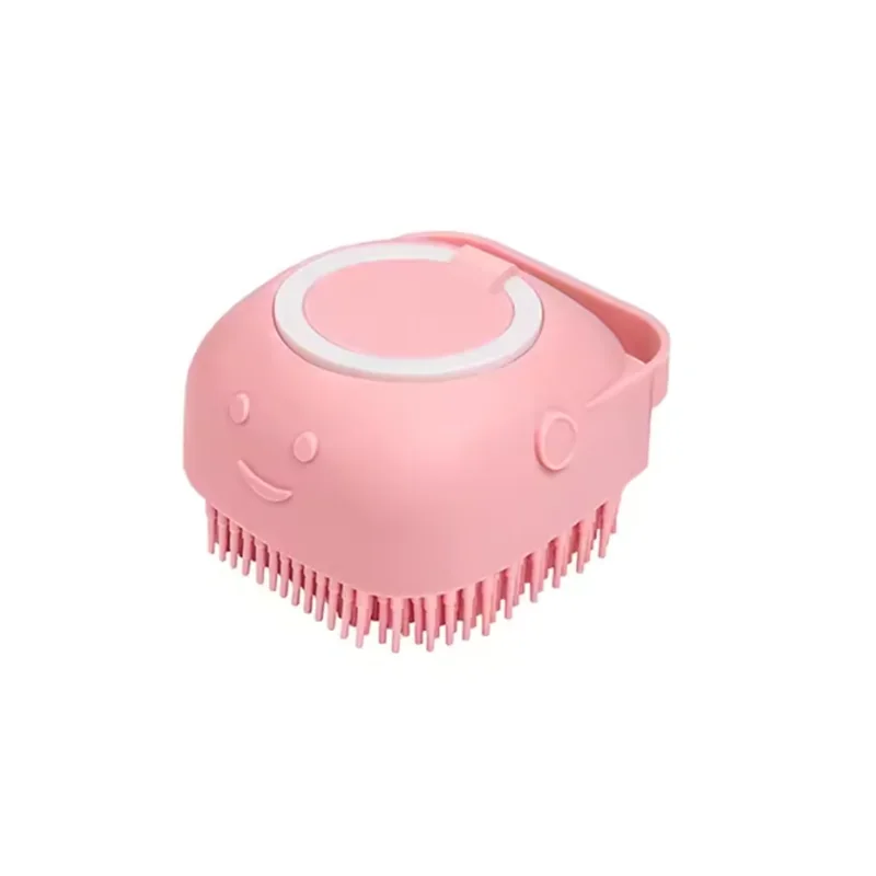 Pet Bath Massage Brush with Shampoo Box
