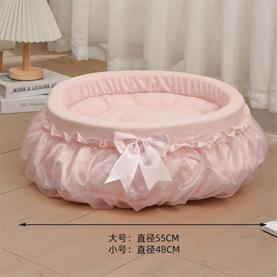 Fashion Pet Cat Sofa Bed With Ribbon