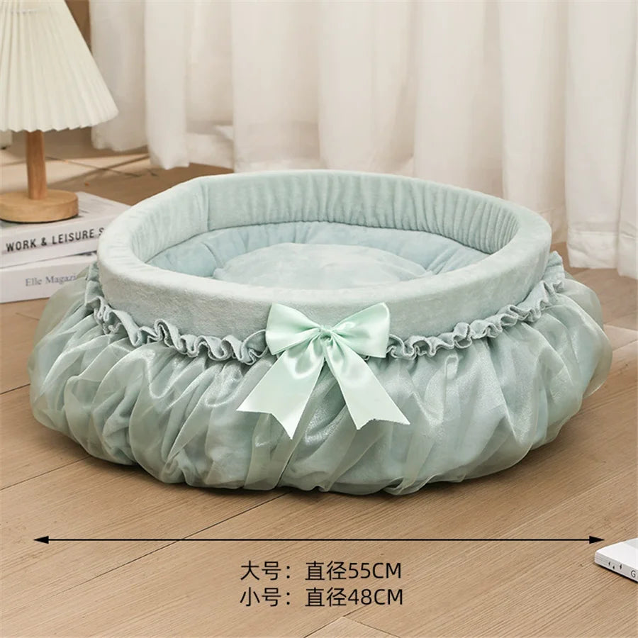 Fashion Pet Cat Sofa Bed With Ribbon
