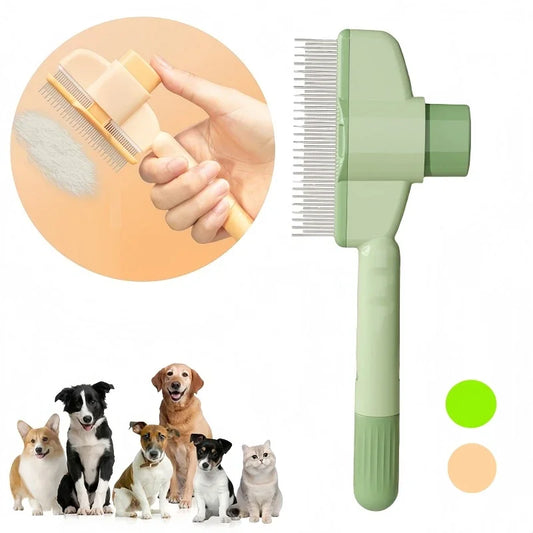 Professional Cat Pet Needled Comb With Release Button