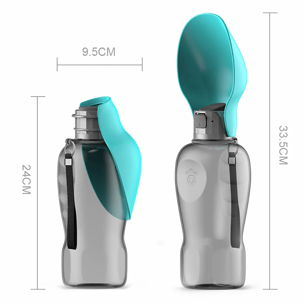 High Capacity 800ml Dog Portable Water Bottle