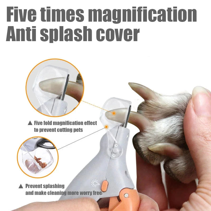 Multifunctional LED Pet Nail Clipper