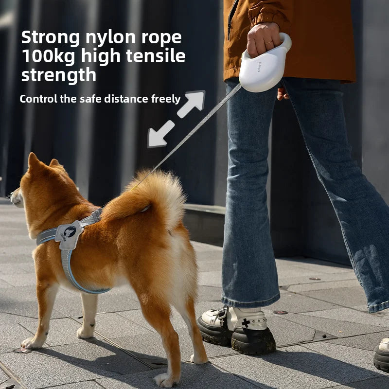 5M Retractable One-Click Brake Dog Leash