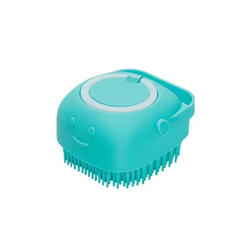 Pet Bath Massage Brush with Shampoo Box