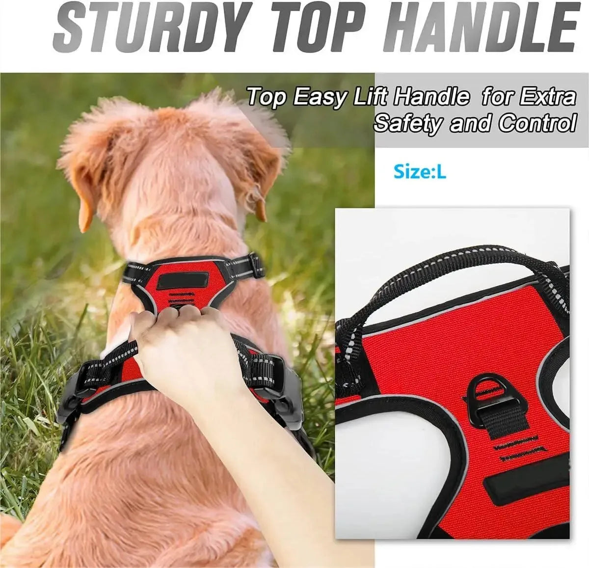 Pet Dog Big Vests Collars Harness Leash